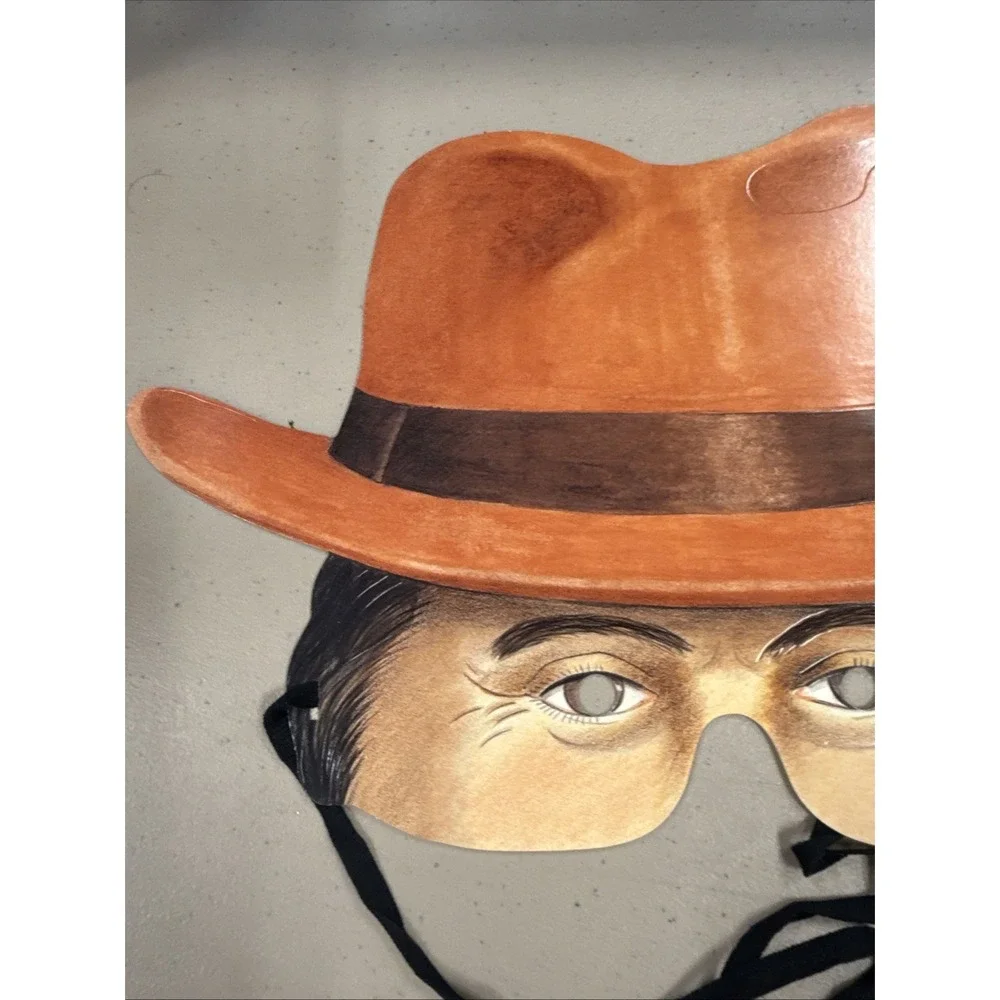 Vintage Paper Masters ROARING TWENTIES Mask‎ Fedora party